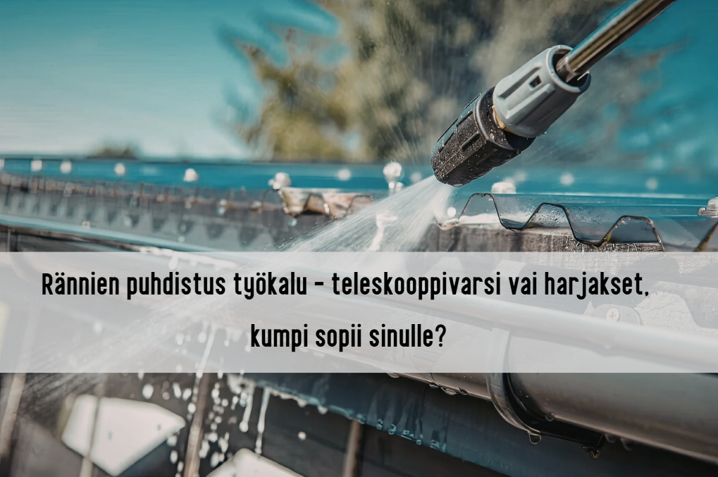rännien puhdistus työkalu